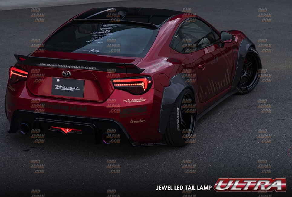 Valenti Jewel LED Tail Lamp Ultra Set Light Smoke X Black Chrome